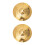 2St Gouden Legering Accessoire Jazz Cimbaal Vervanging 5