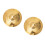 2St Gouden Legering Accessoire Jazz Cimbaal Vervanging 6