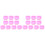 20Pcs Durable Pink Silicone Soap Cake Mold Microwave Oven Safe 2
