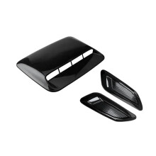 Universal Black Car Hood Scoop Air Intake Vent Cover for Engine Cooling and Stylish Bonnet Decor