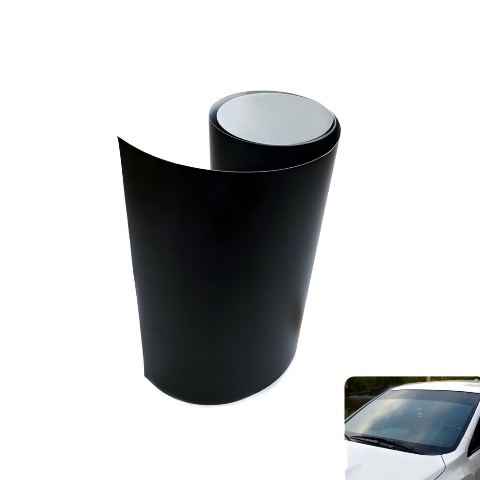 Car Sun Visor Tint Windshield Shade Film, Heatresistant Sun Glare Reduction, Universal Black 9113335604209