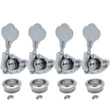 4pcs Vintage Open Gear Bass Tuning Pegs Right Side Zinc Alloy Bass Guitar Tuners Set Durable Build