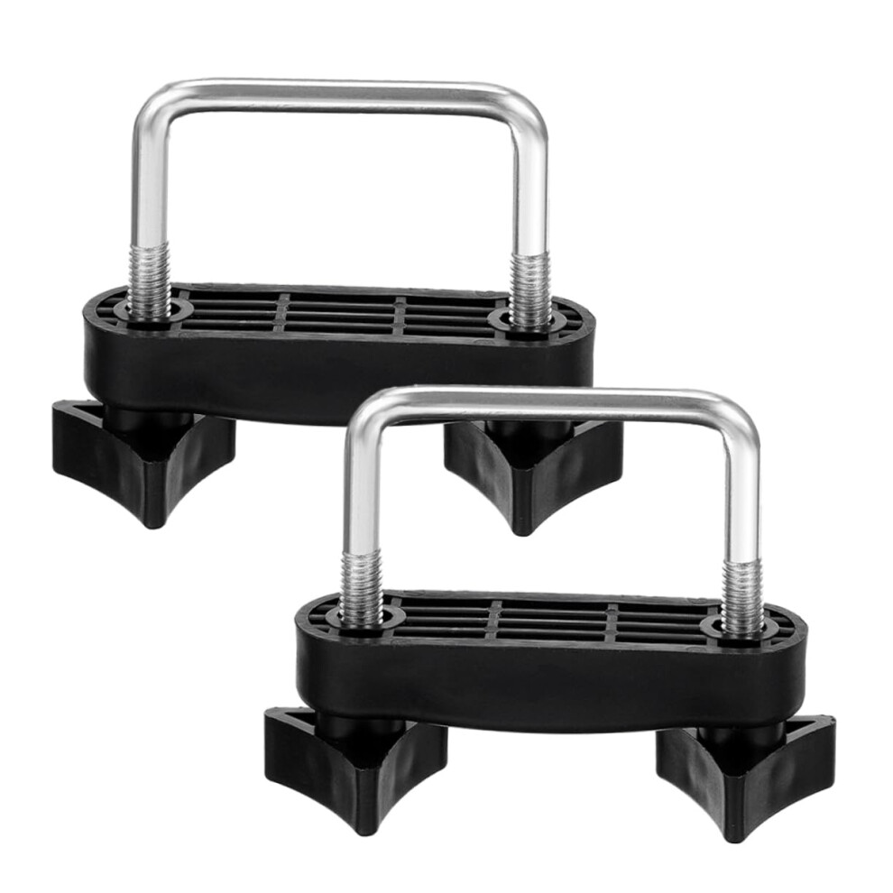 2Pcs Roof Rack U Clamps Strength Cargo Carrier Mounting Brackets With Noise Reduction For Suvs And Trucks 9113335604360