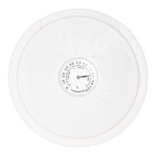2in1 Acoustic Guitar Humidifier and Hygrometer Sound Hole Cover for 99102mm Folk Guitars White