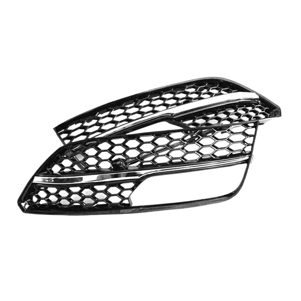 Front Bumper Grille With Honeycomb Mesh Fog Cover For Audi A3 20132016 And Light/Black/Silver 9070919794506