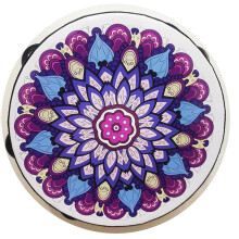 6 Inch Colorful Hand Drum with Clear Sound, Traditional Chinese Tambourine for Dance and Photo Props (12)