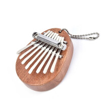 Kalimba Thumb Piano 8 Key Mini Wooden Finger Keyboard Musical Instrument for Beginners Travel Size