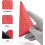 3PCS Window Tint and Vinyl Wrap Triangle Squeegee Set with Silicone Edge, MultiAngle Corner Reach 3