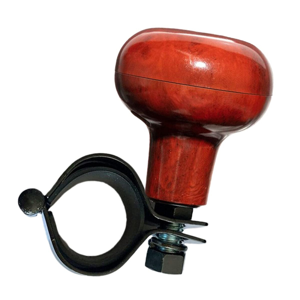 Woodgrain Steering Wheel Spinner Knob Universal Fit For Smooth Onehand Steering And Control 9113335604766