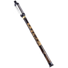 Bamboo Bawu Flute F Tone Chinese Ethnic Instrument with Accurate Pitch Control and Warm Mellow Tone