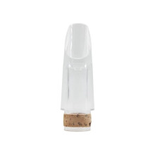 Transparent B Flat Clarinet Mouthpiece ABS Clear Design with Cork for Beginner Student Easy Fit
