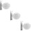 3Ensembles Bols Robustes Blancs Pour Or Argent Cuivre 11