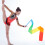 4Pièces De Danse Multiusages En Soie PVC Colorés 4