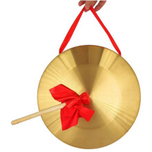 Chinese Gong Large 1550cm Traditional Percussion Instrument with Hammer and Cover for Celebrations