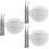 3Ensembles Bols Robustes Blancs Pour Or Argent Cuivre 8