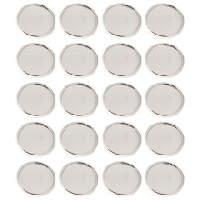 40Pièces Anneaux Plastique Argentés ABS Pour Organiser