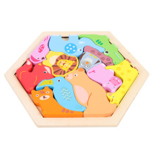 3Ensembles Puzzle Cognitif Bois 3D Enfants