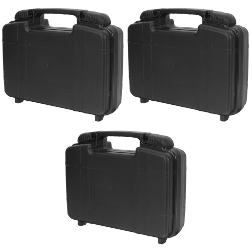 3Pièces Boîte Survie Multifonction Noir Étanche 2