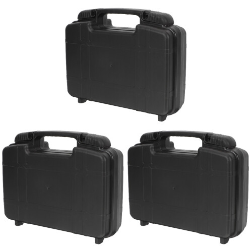 3Pièces Boîte Survie Multifonction Noir Étanche 1