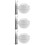 3Ensembles Bols Robustes Blancs Pour Or Argent Cuivre 10
