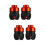 4Pièces Slider Fourche Aluminium Orange Résistant 7
