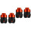 4Pièces Slider Fourche Aluminium Orange Résistant 4