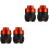 4Pièces Slider Fourche Aluminium Orange Résistant 3