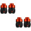 4Pièces Slider Fourche Aluminium Orange Résistant 6