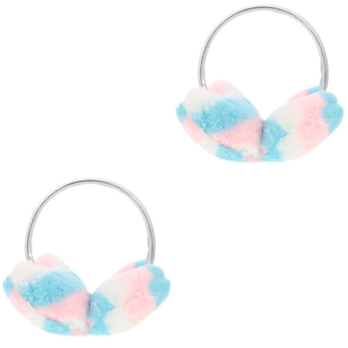 2Pièces Cache-Oreilles Réutilisables Colorés, Et Confortables 2