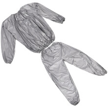 2Ensembles Vêtements Sauna Argent Minceur Pour Gym Maison