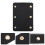 5Pièces Couvre Sac PU Noir Pour Fabrication Décoration 7