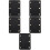5Pièces Couvre Sac PU Noir Pour Fabrication Décoration 2