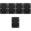 5Pièces Couvre Sac PU Noir Pour Fabrication Décoration 4