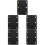 5Pièces Couvre Sac PU Noir Pour Fabrication Décoration 3