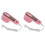2Pièces Fer Compact Rose Pour Voyage En ABS 4
