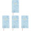 4Pcs Blue Delicate Planner Journal Notebook Practical Office Supply 4