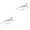 2Pièces Clips Cravate Métal Argenté Design Simple Et Moderne 3