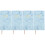 4Pcs Blue Delicate Planner Journal Notebook Practical Office Supply 6