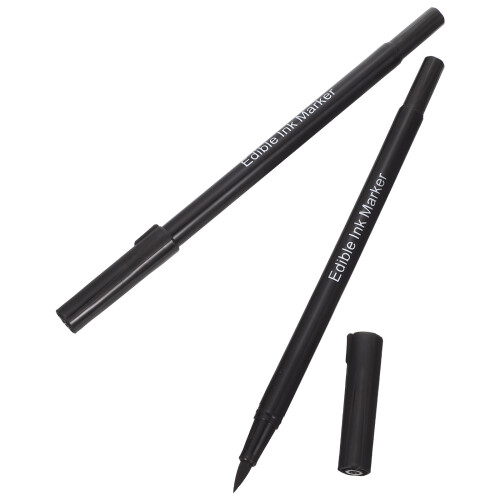 20Pièces Décoratifs Alimentaires Double Pointe Noir 1