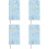 4Pcs Blue Delicate Planner Journal Notebook Practical Office Supply 7