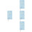 4Pcs Blue Delicate Planner Journal Notebook Practical Office Supply 8