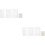 2Ensembles Moldes DIY Mini Brique Blanches Pour Décor Paysage 9