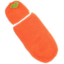5Ensembles Enveloppante Bébé Laine Orange Usage Photo