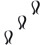 3Pièces Crochet Casque Noir Stable Anti-Rayures Utilisation Prolongée 6