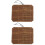 2Pièces Étui Roulé Pour Couteaux Chef Toile Marron Clair 7