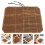 2Pièces Étui Roulé Pour Couteaux Chef Toile Marron Clair 10