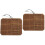 2Pièces Étui Roulé Pour Couteaux Chef Toile Marron Clair 6