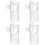 4Pcs Durable Nylon Flute Replacement Mouthpieces Transparent Design 7