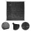 2Pièces Sol Noir Étanche Durable Pour Camping Plein Air 8