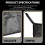 2Pièces Sol Noir Étanche Durable Pour Camping Plein Air 6